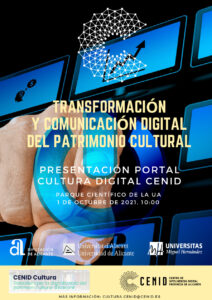 Cartel - TRANSFORMACIÓN Y COMUNICACIÓN DIGITAL DEL PATRIMONIO CULTURAL